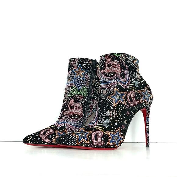 Christian Louboutin So Kate Starlight Crystals Studded Limited Edition Booty 40 - Picture 1 of 13